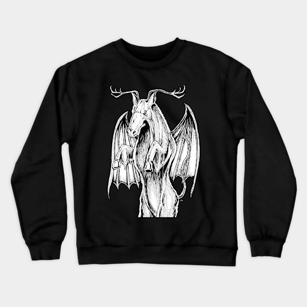 The Jersey Devil Crewneck Sweatshirt by Mr. Grimskar's Art